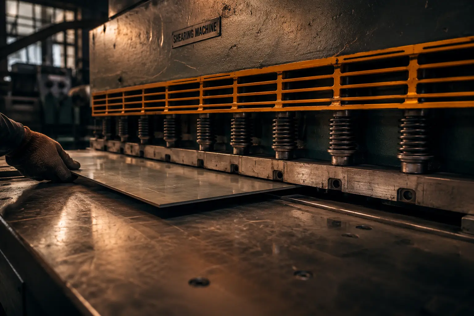 Industrial metal shearing and cutting equipment